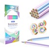 ECOTREE Pre-Sharpened Pencils #2 Eco Rainbow Paper Pencils for Kids