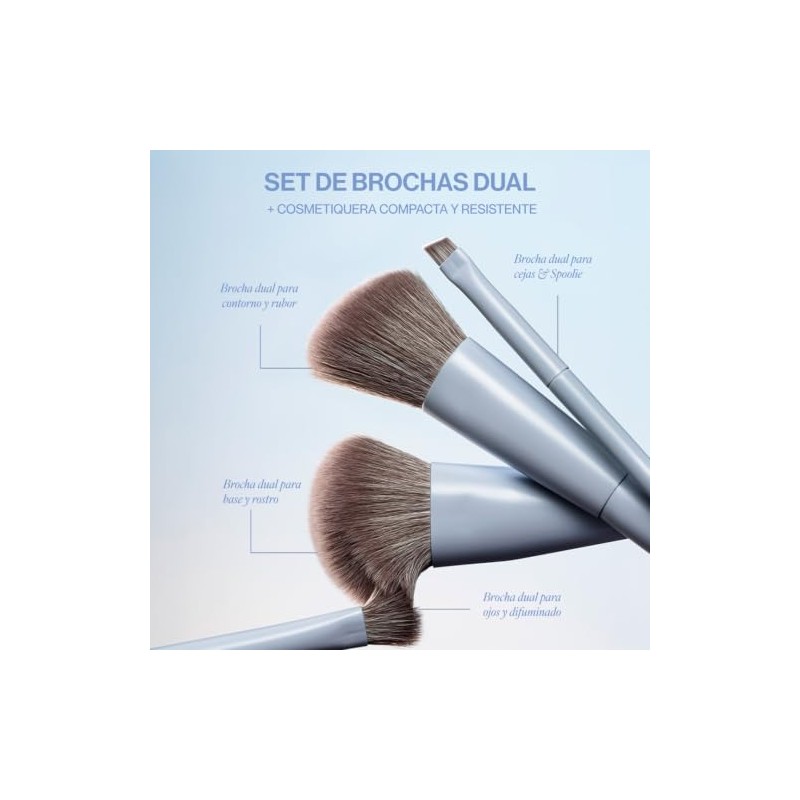 Mar Cosmetics Set de 4 Brochas 2 en 1