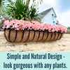 LaLaGreen Deck Railing Planters (48 Inch, 2 Pack) Extra Large