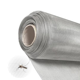 KISKIS 20 Mesh Air Vent Window Screen Mesh, 304 Stainless Steel Window Screen, Screen Door Mesh, Windows Screens and Screen Door Replacement, Patio Screen Mesh, DIY Projects,59INX10FT