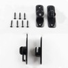 FIREFLYWEB Flip Door Latch Black 180 Degree Heavy Duty Bar