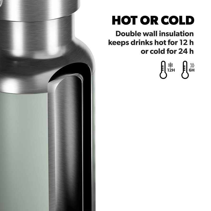 Dometic Stainless steel insulated bottle (16 oz, Moss)