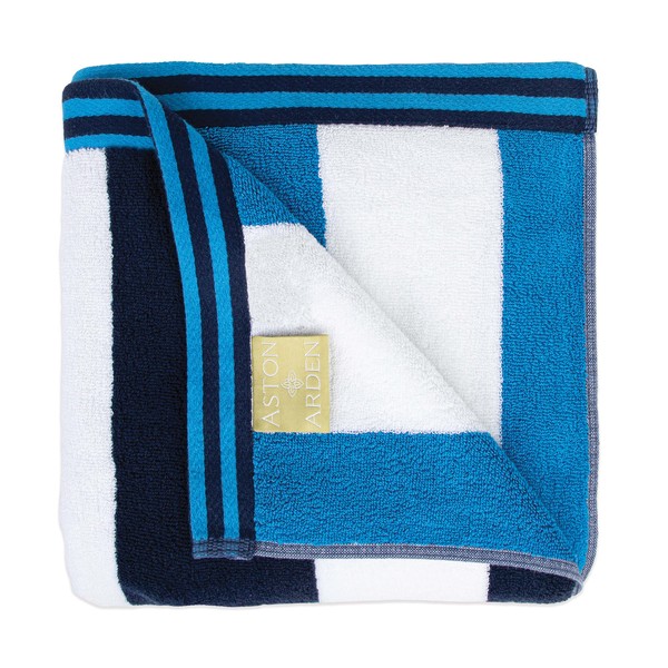 Aston & Arden Reversible Beach Towel - 100% Ring Spun