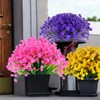 JEMONG 16 Bundles Artificial Flowers Outdoor UV Resistant Fake Flowers