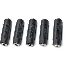 Oiyagai 5pcs 3.5mm Stereo Jack to 3.5mm Audio Female to Female Coupler Adapter Connectors