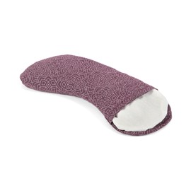 Bodhi Soft Cotton Eye Pillow | Organic Linseed & Organic Lavender Filling | Vegan | Eye Mask for Yoga, Relaxation & Meditation | Bloom, Aubergine