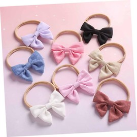 Abaodam Breathable Cotton Baby Headbands with Bow Comfortable Hair Accessories for Newborns and Toddlers Soft and Stylish for Everyday Wear