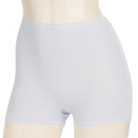 Atsugi 8580F2AS 8580F2AS Women's Shorts, Cotton Blend 2-Piece Set, 1/4 Length, lavender, L