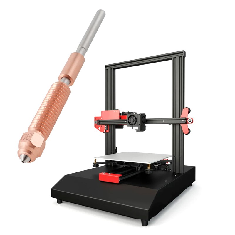 ECSiNG 1 x 3D printer nozzle, 0.6 mm, total length