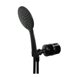 Crystal Quest Luxury Handheld Shower Power Filtration System - Black - BPA Free | 1.25-2.5 GPM | Reversible Cartridge | Great for Dechlorination