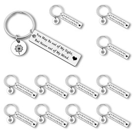 12 Pcs Colleague Leaving Keychain Gifts for Women Men Farewell Goodbye Gifts for Coworkers Funny Going Away Gift Keyring Christmas Retirement Present Long Distance Relationship Gift for Friends Couple