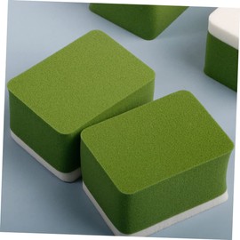 Baluue 4pcs Mahjong Powder Makeup Sponges for Blending Liquid Foundation Loose Hydrophilic Material Unique Shape for Easy Application Convenient Beauty Tool for Skin