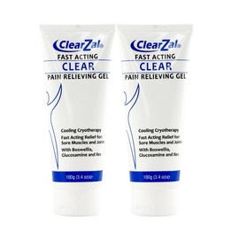 Clearzal  Soothing Cooling Gel 100g,  Relieving Body Gel, Cooling with Menthol and Frankincense, Cooling Massage Gel Cool and relax muscles, joints, waist, knees, shoulders and neck, and eliminate swelling - Volume: 2 pack [Combination package, more disc