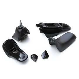 PCC MOTOR PS36 FOR PW50 PW 50 PLASTIC SEAT GAS TANK KIT Black