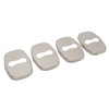 4PCS Door Lock Striker Cover Stainless Steel Strong Protection Replacement