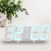 Digital Wall Clock Modern Design Temperature Display Alarm Function Sound