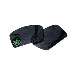 Raydi Anti-infrared Polycarbonate Replacement Lenses for Oakley Gascan OO9014 Sunglasses - Solid Black - Anti-blue Light