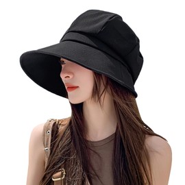 Kumobi Women's UV Protection Hat, Sun Protection, UPF 50+ UV Protection, Full Light Blocking, Sun Protection Hat, Cooling Sensation, Breathable, Sweat Absorbent, Small Face, Removable, Chin Strap