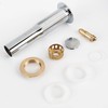Polished Chrome Pop Up Sink Drain Without Overflow, Bathroom Faucet
