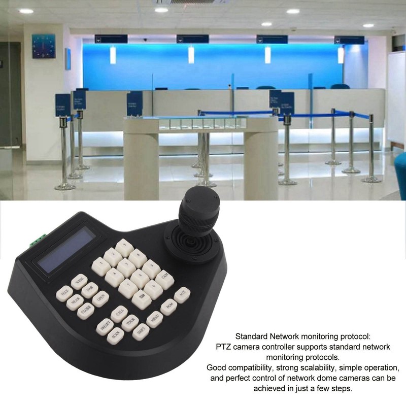 3D PTZ Camera Keyboard RS485 PTZ Joystick Controller LCD Display