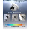 Anpviz 5MP PoE IP Camera, Strobe Red & Blue Light