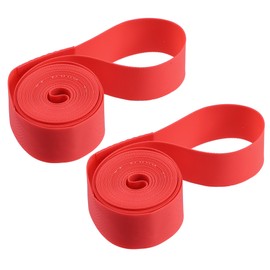 X AUTOHAUX 26" Bike Bicycle Wheel Rim Strip Rim Tape Liner Inner Tube Protection Band PVC Red Pair