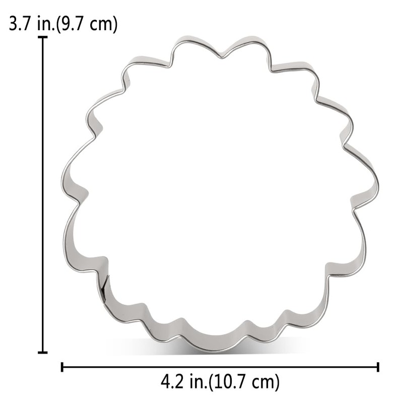LILIAO 4.2" Lion Face Cookie Cutter Sandwich Cutters, Stainless Steel