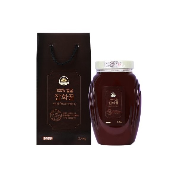 [On Sale] Donghwa Beekeeping Parents Holiday Gift Set Meeting Natural Bee House Native Honey Benefits Miscellaneous Honey 2.4KG 1EA / [온세일]동화양봉 부모님 명절 선물세트 상견례 천연 벌 집 토종 꿀 효능 잡화꿀 2.4KG 1EA
