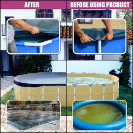 ShadeMart Custom Size 15' x 19' Premium Oval Blue Winter Swimming Pool Cover Tarp Safety Heavy Duty, Waterproof, UV Resistant (Cover Size:19' x 23' / 4 ft.Overlap)