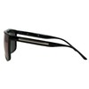 Funky Junque Men's Retro Squared Sunglasses: Black Frames/Multicolor Lenses