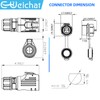 E-WeiChat EW-LP12 Industrial Waterproof Connector IP68 Quickly Plugging Aviation Connector