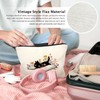 LIANGW Cute Black Cat Flowers Make Up Bags for Women,