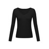 Long Sleeve Tee Shirts for Womens Black Going Out Tops