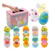 12pzs Huevos De Pascua Juguetes Conejo Regalos Para Niños Modelo