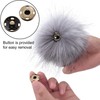 12 Pieces Faux Fox Fur Fluffy Pompom Ball with Removable