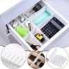 OrganiMax Adjustable Plastic Space Separation Tool Desk and Drawer Organizer