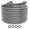 POHIR Pressue Washer Hose 25ft x 1/4", Upgrade Super Flexible