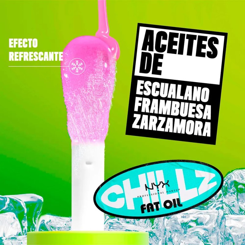 Brillo Labial Hidratante Gloss Fat Oil Chillz De Nyx Strawberry