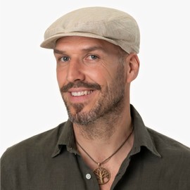 Stetson Belfast Men's Linen Sports Hat – Made in Europe – Made of 100% Linen – Lined with Cotton – Breathable and Skin-Friendly – With Grosgrain Lining Band – Cap Spring / Summer, gray