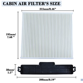 Cabin Air Filter Kit Replacement for Dodge Ram 1500 2500 3500 4500 5500 Replace 68318365AA, 5058693AA, 68052292AA 68406048AA Air Filter & Cabin Filter Access Door