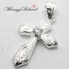 [BreezyIsland] Hawaiian Jewelry Pendant Top "Scroll Aloha Cross" Bring Happiness,