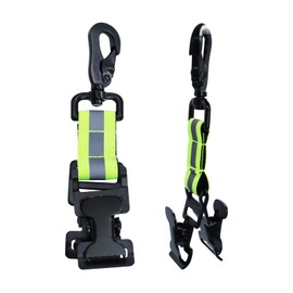 AIMEKE Fire Brigade Glove Holder Double Clip with Carabiner, Glove Clip Metal Glove Clip for Gloves, Protective Helmets, Towels Pack of 2