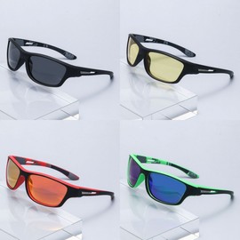 [Boribyeol] Fashion Sports Sunglasses Windproof Goggles for Hiking, Fishing, Running, Cycling - Sporty Eyewear SN. Sports Sunglasses Aura Green 2ea