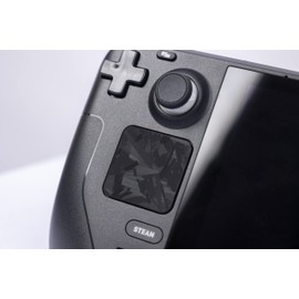 Luck&Link Touchpad Protector Steam Deck，Protective Skin Texture Sticker for steam Deck Touch Trackpads，High end Textured Skin (Forged Carbon Fiber-Black, Trackpads)