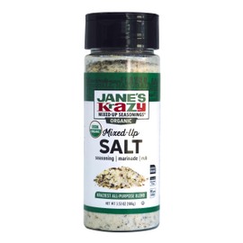 Jane’s Krazy Organic Mixed-Up Salt Blend 3.53oz | Seasoned Salt | Original Jane’s Krazy Seasoning Salt now Certified USDA Organic (3.53 oz)