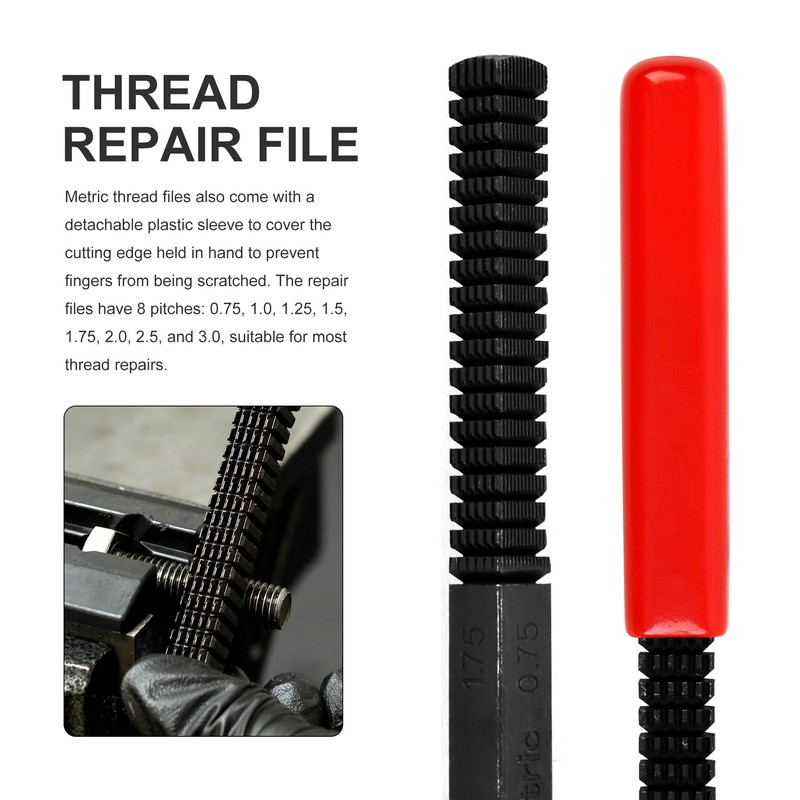 WINMAX TOOLS AUTOMOTIVE 15-Piece Metric Thread Chaser Set