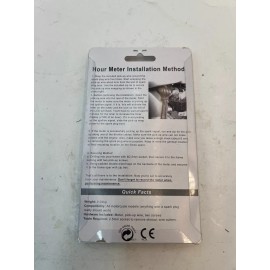 NKTECH (Qty 2) NKTECH NK-HS2 Inductive Hour Meter for Any Gas Engine, Waterproof, Red