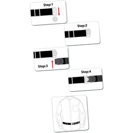 Cinturón Ajustable Para Camisas Con Clip Antideslizante Elástico Para Hombre Y Mujer Mantiene Camisa Dentro Del Pantalón Sin Arrugas Para Uso Diario