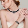 Jurika Black Rose Flower Bracelet