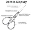 2 Pcs Small Scissors Beauty Professional Small Eyebrow Scissors Stainless